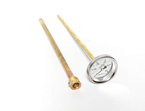 500°C Thermometer 30 cm Ofenthermometer Holzbackofen