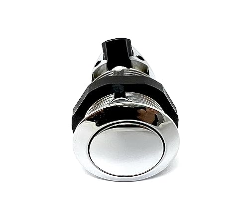 Haasweller I 2X Profi Push Lock 1-24mm Chromoptik Wohnmobil Möbelschloss Druckschlösser Druckknopf Boot Camper Verriegelung Schnappverschluss