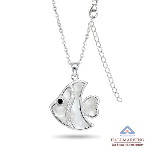 Image of TRUESILVER ACPL 925 Sterling Silver Pendant Necklace for Women | Elegant Charm Necklace | Contemporary Statement Jewelry | Birthday Anniversary Gift