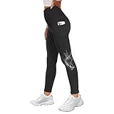 GAYHAY Fleece Lined Leggings for Women with Pockets- Water Resistant Winter Thermal Warm High Waisted Workout Tights Pants，Dark Grey Heather，Small-Medium