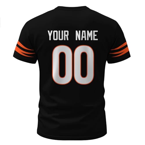 Image of ANTKING T-Shirt Custom Name Number Crewneck Short Sleeve for Men Youth Gifts