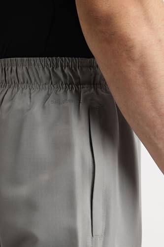 Image of Reebok Men's Woven Mesh Track Pants - Breathable Mesh Panels Gym Trackpants for Men | Training Running Payjama for Men | Athletic Pants - Elastic Drawcord Waistband