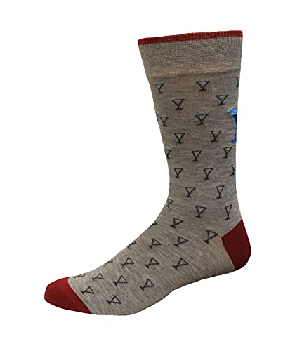 Rockport Men's Martini Glass Crew Socks 1 Pair