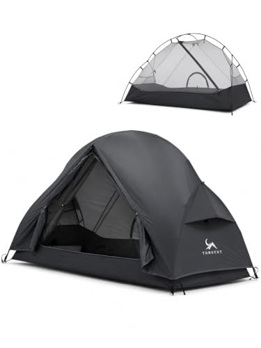 Ultraligera Carpa para Mochilero de 1 Persona, Impermeable 4000mm, Pared Doble Ligera, Autoportante para Camping y Senderismo