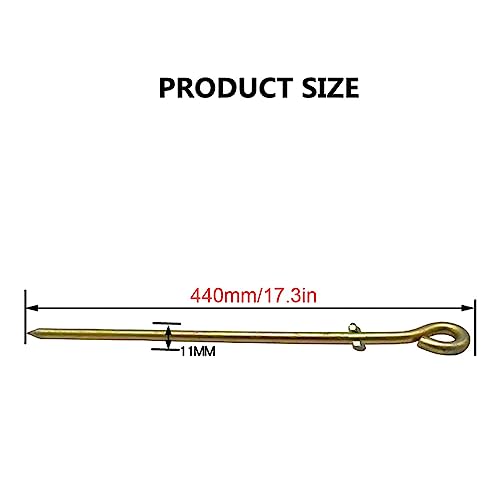 KTELI 2X Ground Rod, Ground Rod, Industrial Grade Steel Galvanized Copper Bonded Ground Rod, Excellent Tool -18 Inch