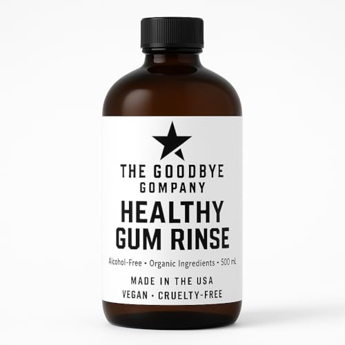 The Goodbye Company Healthy Gum Rinse – Handcrafted Natural Mouthwash for Bleeding Gums, Receding Gums & Fresh Breath | Organic Herbal Blend with Essential Oils | Small Batch Made in Florida