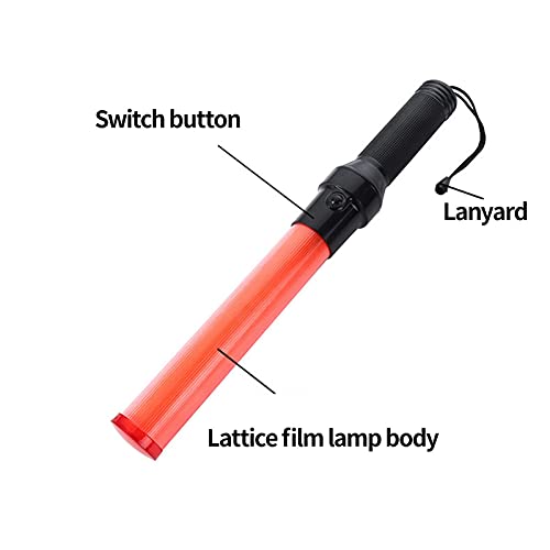BuyWeek LED Signal Verkehrssicherheitsstab, Verkehrsstab Taschenlampe Leuchtstab Ampel Steuerstab für Outdoor Camping Notfälle – Bild 6