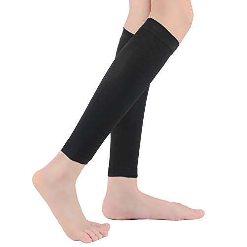 Halsy Women's Footless Compression Socks (20-30mmHg) 2 Pairs Medical Calf Compression Sleeve