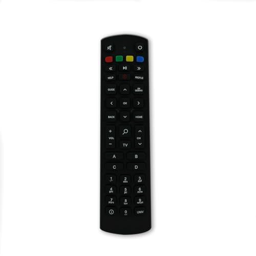 Image of BLACKSHEEP LCD /LED Remote, Compatible /Replacement for JIO ABCD LCD /LED TV Remote Control- (Please Match Image with Your Old Remote)-Black