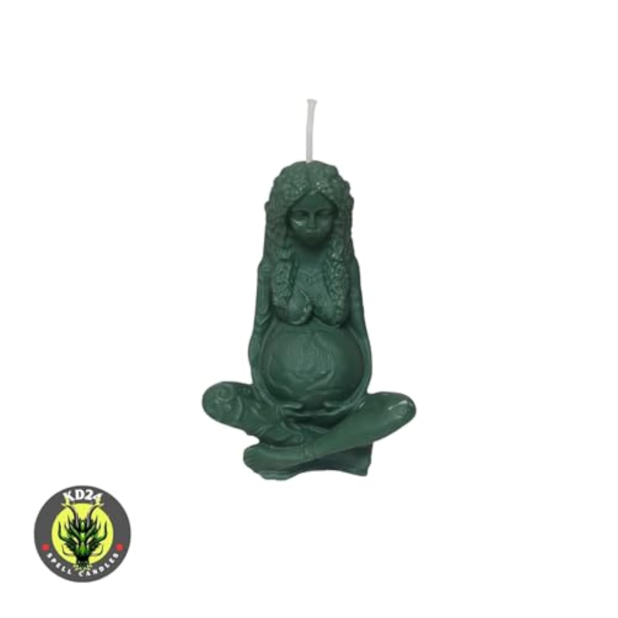 KD24 Mother Earth Green Candle, Soy Wax for Spell Casting