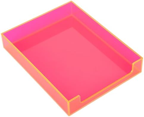 Aazon.co: FANXIYQ 4-Tier Acrylic Paper Tray Organizer - Low-Profile