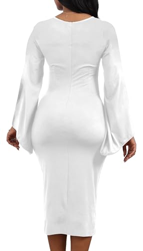 SeNight Women's Elegant Dress Bodycon Work Business Pencil Dresses2