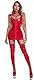 SEAUR Kleider Damen Eng Wetlook Pu Leder Party Katzenkostüm Nachtwäsche Bodycon Dance Glossy Tights Bühnenkostüm Turnanzug Leotards Rot