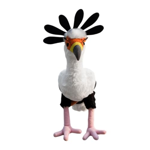 Peluche realista de pájaro con patas largas y acabados de calidad