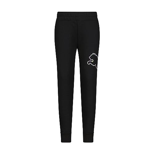 Image of Puma Girls' Core Logo Jogger, Fleece Lined, Elastic Waistband, Pull on Pant