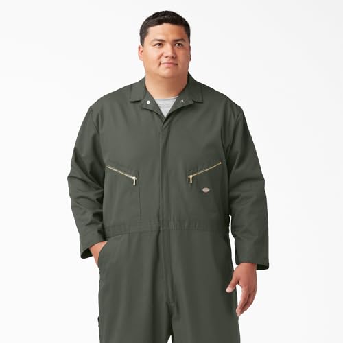 Dickies Deluxe Blended Long Sleeve Coveralls, OLIVE GREEN, XL RG - image 4