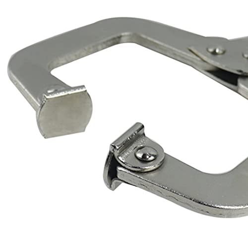 Pince fixe de type C éliminant les glissements avec sa tête plate universelle vigoureuse