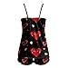 Women Pajama Sets Valentines Sexy Lace Spaghetti Strap Tops And Pj Shorts Love Print Soft Fashion Sleepwear Loungewear