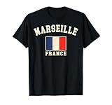 Photo Gallery vintage marsiglia francia bandiera francese souvenir grafica retrò maglietta Photo Gallery vintage marsiglia francia bandiera francese souvenir grafica retrò maglietta