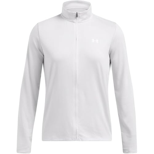 Under Armour Tech Damen-Sweatshirt mit durchgehendem Reißverschluss, Halo Grau/Weiß, 46 – Ansicht 1