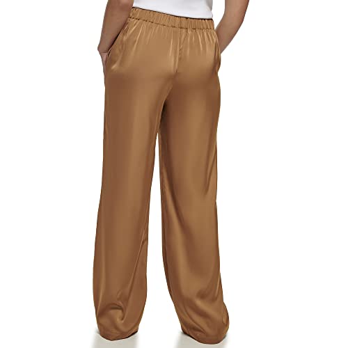 Calvin Klein Women's Wide Leg Satin Flowy Pant4
