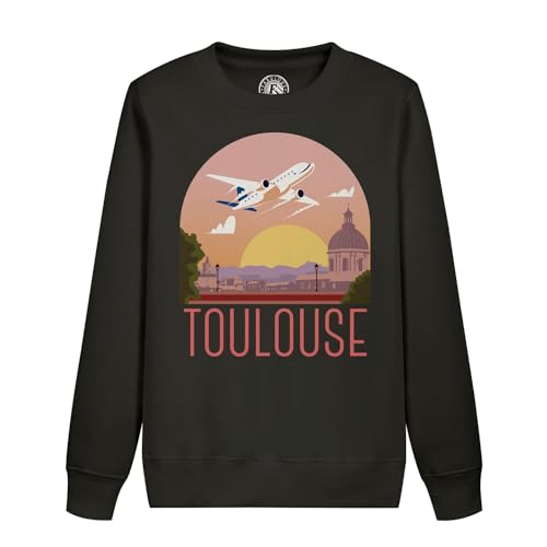 Sweat Toulouse enfant motif avion idée cadeau souvenir de France unique