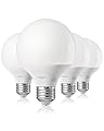 EDISHINE Vanity Light Bulbs, G25 LED Bathroom Light Bulbs, 25 Watt Equivalent Globe Light Bulb, CRI90+ 2700K Warm White 450LM, E26 Base, 4 Pack Non-dimmable, ETL Listed