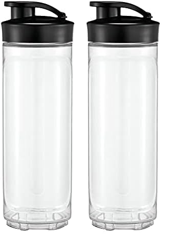 WMF Kult X Mix & Go/Küchenminis Trinkflasche 600 ml, Smoothie Flasche, Mixbehälter, Smoothie Becher aus Tritan-Kunststoff, bruchsicher (Packung mit 2)