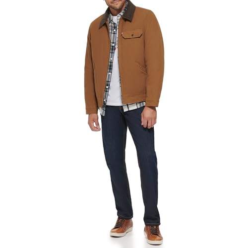 Image of Levi's Men's Workwear Cotton Canvas Corduroy Collar Depot Jacket