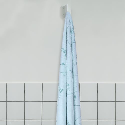 Image of MINISO Microfiber Towels for Bath, Mid Size Bath Towel for Men & Women, Baby Bath Towels Full Wrapped (We Bare Bears 5.0 Mint Green)