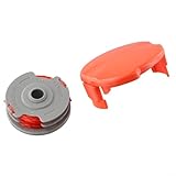Tidgel Doppelspule und Schnur mit Kappenabdeckung für Trimmer Contour 500/700 Power Plus für Mini Trim Auto ersetzt FLY021 FLY060