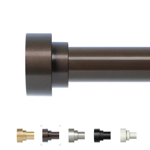 Hei! Dear BRONZE CURTAIN RODS 72 To 144 Inch(6-12Ft),1 Inch Long Curtain Rod,Adjustable Heavy Duty Curtain Rods,Modern Decorative Drapery Rods,Telescoping Window Single Curtains Rods 36-150",Bronze cover