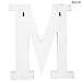 Distressed White Alphabet Wall Décor/Free Standing Monogram Letter M
