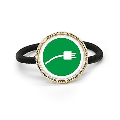 Câble de chargement vert métal argenté flexible élastique anti-nœud