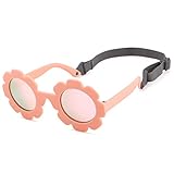 AZorb Baby Flower Sunglasses with Strap Polarized UV 400 Protection for Infant Toddler Boy Girl Age