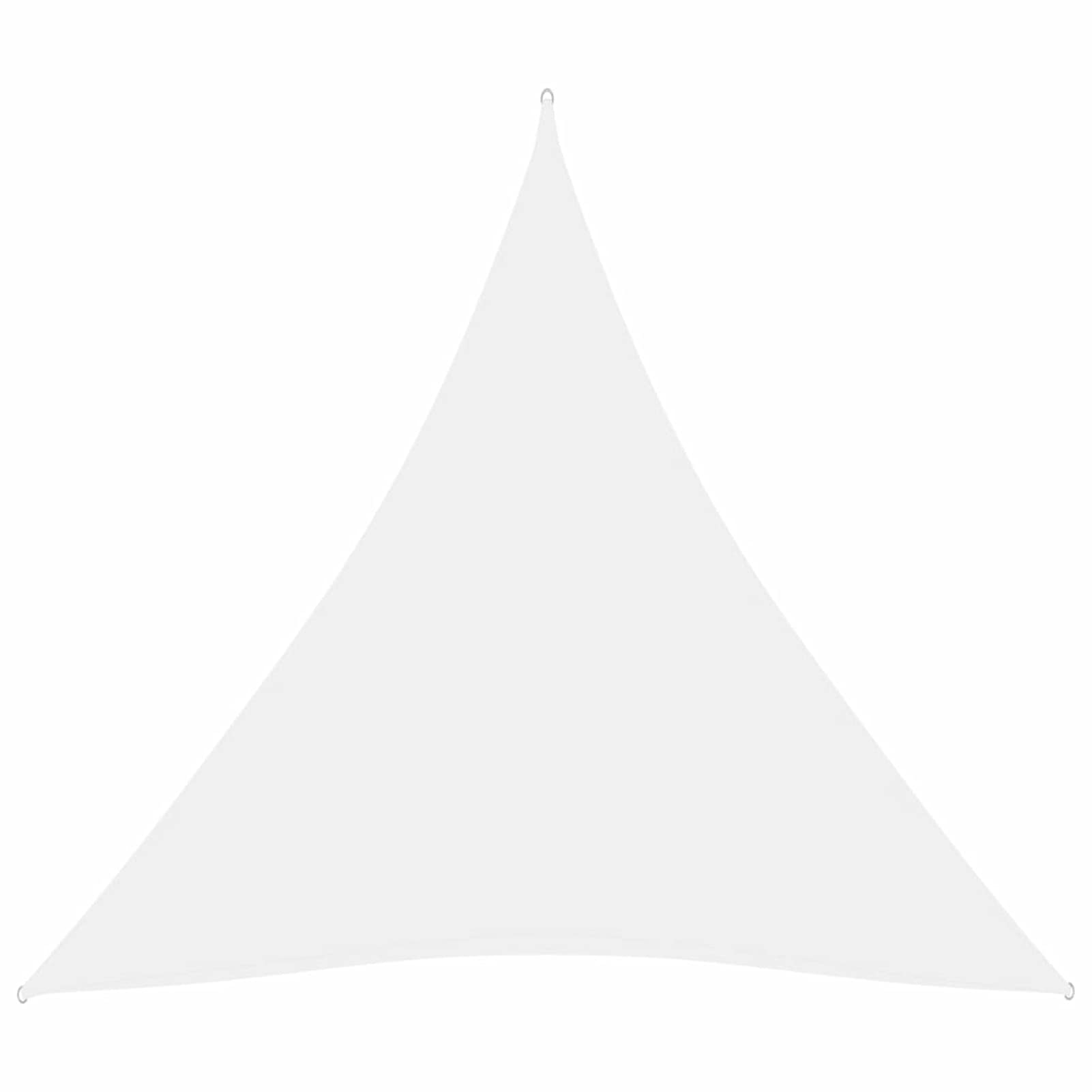 LAPOOH Parasole a Vela Oxford Triangolare 4x4x4 m Bianco,Vela Parasole,Vele Parasole da Giardino,Tenda a Vela Parasole,Respirante,Impermeable,Anti UV-135286