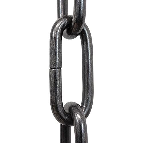 Image of RCH Hardware CH-S59-496-GUN Steel Chandelier Chain 5 Gauge, Gunmetal (1 Foot)