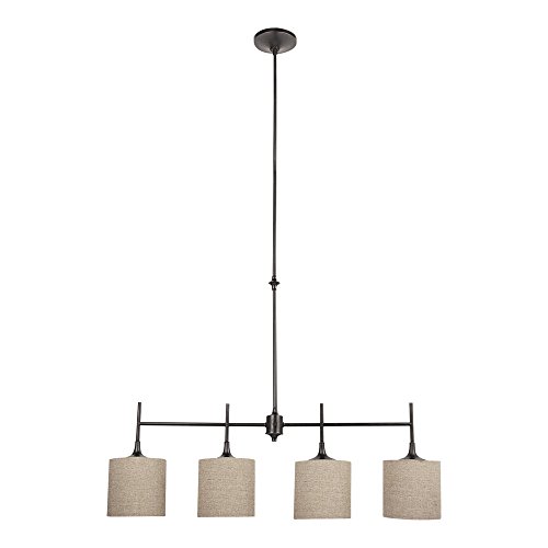 Sea Gull Lighting 66952-710 Stirling Island Pendant Hanging Modern Fixture, Four - Light, Bronze