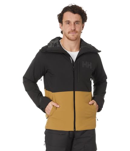 Image of Helly Hansen Powderface Jacket Men's Waterproof Insulated Ski Jacket, Breathable Hooded Snow Shell for Winter Mountain Sports
