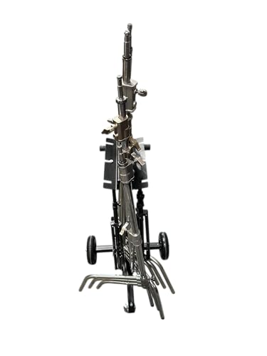 Image of Glide Gear LSH 100 C-Stand Cart - Portable Studio Storage - Holds 6+ Stands, 8.5 inch Wheels, Wall-Mount Bracket, Steel Build