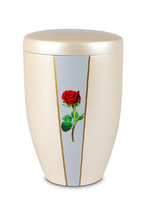 Urne funéraire en métal Rose pour honorer le souvenir avec douceur et paix