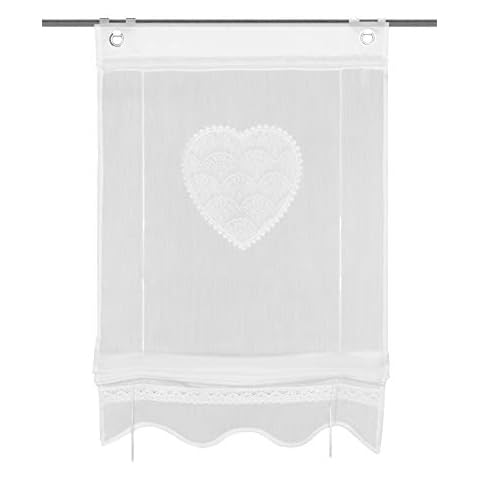 HOME WOHNIDEEN Corazon Embroidered Roman Blind Cover