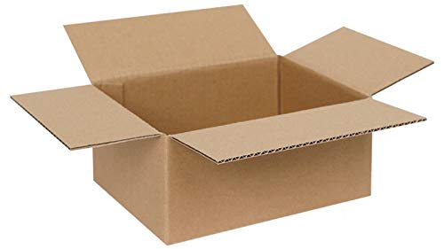 Shipping Box Folding Cardboard Maxi Letter Box 1 Corrugated Double Wall Shipping Material Packaging Box Small Quantities (37 x 27 x 30 cm, Pack of 10)