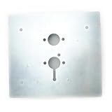 Heater Mounting Plate,Placa De Montaje Del Calenta Soporte de montaje base Uso apto para calentador aire diésel, placa piso mejorada, negro y plateado(Flat)