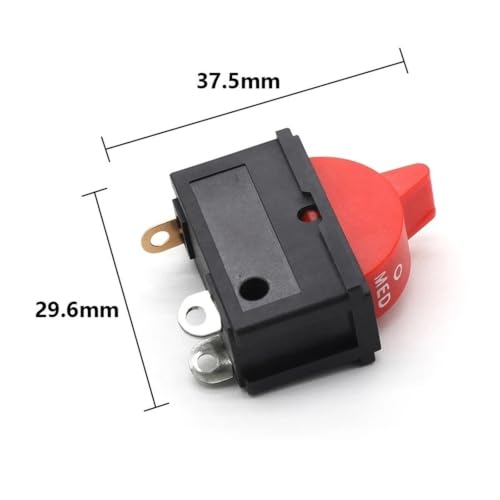 Interruptor manillar motocicleta basculante KCD16 de tres posiciones de control 2