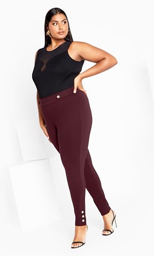 City Chic Women's Plus Size Pant Party Fever4