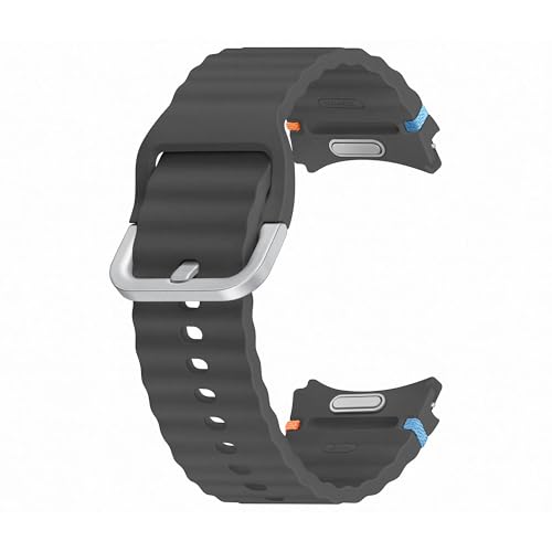 Samsung Sport Band Cinturino sportivo (S/M) per Galaxy Watch4 | Watch5 | Watch6 | Watch FE | Watch7 Series, Dark Gray - Immagine 1