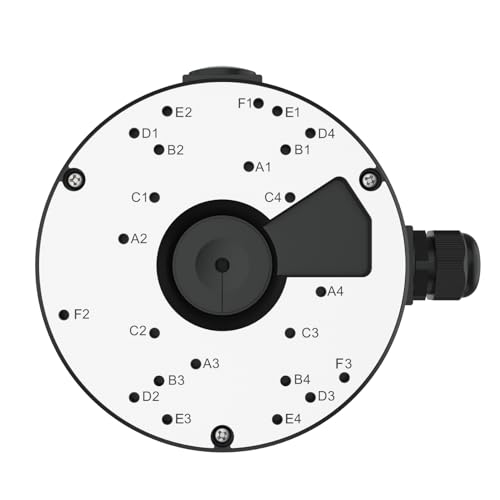 Reolink Boîte de Jonction D20 Noir, Uniquement Conçue pour Les Caméras IP Dôme RLC-520A, RLC-820A, RLC-823A, RLC-1224A, RLC-833A, RLC-842A, RLC-523WA, RLC-542WA, Série E1 Outdoor Noir 1