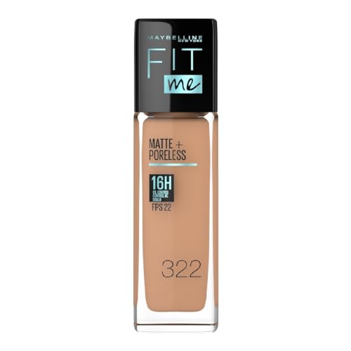 Rostro, Beauty Maybelline Base de Maquillaje Fit Me Matte, 322 Warm Honey
