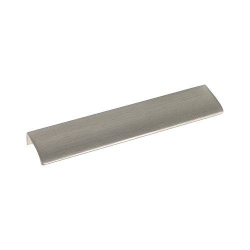 Furnipart Edge Straight Handle LA 2 x 80 mm, Length 200 mm, Aluminium Stainless Steel Effect, Edelstahl Effekt